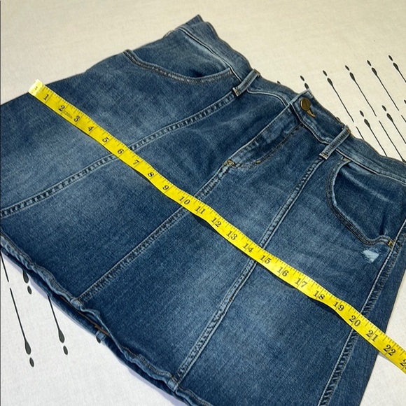 Vintage Buffalo David Bitton Blue A-Line Mini Skirt Casual. Size 30 - Picture 6 of 7